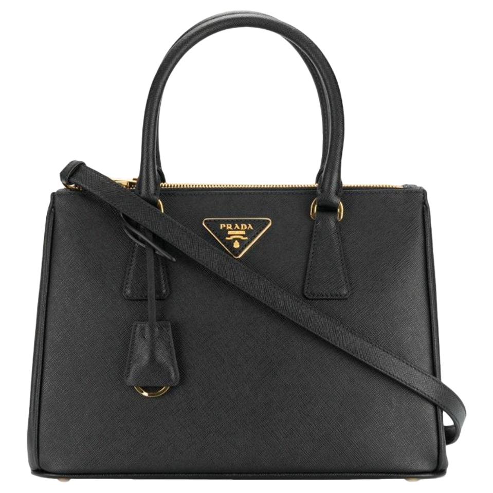 Prada Saffiano Lux Crossbody Bag, Black (Nero)
